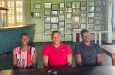 New GASA athletes Commission (from left) Latisha Blair -Vice Chairman, Fitzroy Thom – Chairman, Daniel Scott – Secretary