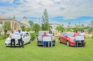 The Guyana Bank for Trade and Industry Ltd.  (GBTI), on Friday, held a celebratory hand-over ceremony at its Corporate Office in Kingston, Georgetown, to award three winners of the recently concluded ‘In with the Vroom’ Auto Loan promotion