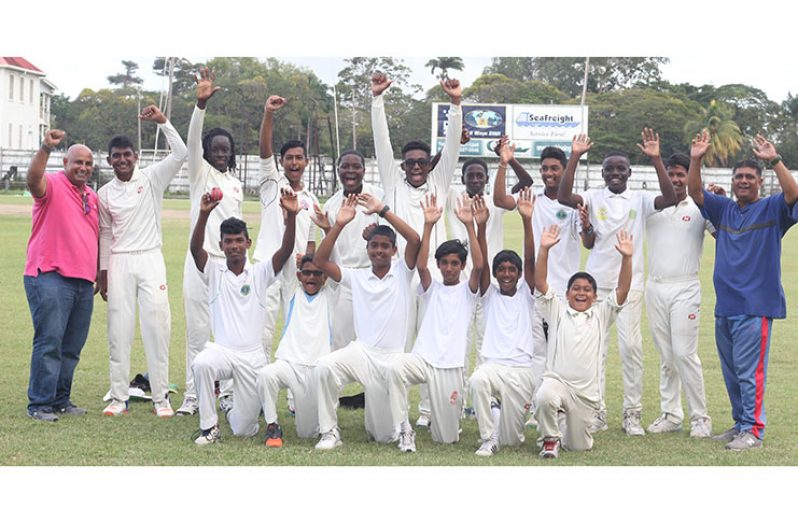 GCC team dominated GCA U-17 competition, by winning six games and drawing the other.