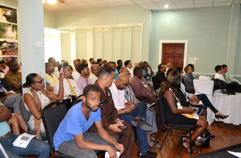 Attendees at the security forum and expo hosted by GCCI last Friday