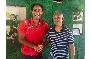 GM Samy Shoker with GCF President Mr. Anand Raghunauth