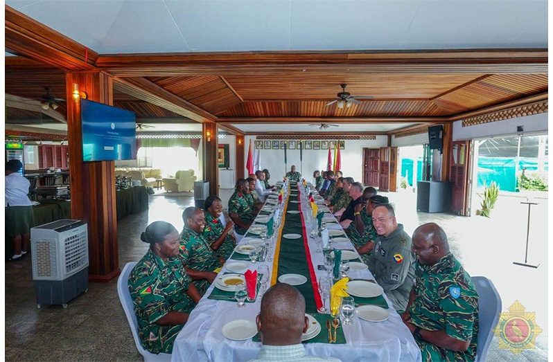The GDF hosted a special appreciation luncheon to honour Major William Nogueras, the outgoing Bilateral Affairs Officer of the US Co-operation Office at the US Embassy in Georgetown