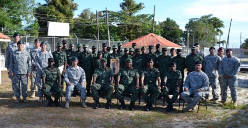 US and GDF Special Forces during the month-long training exercise (US Embassy photo)