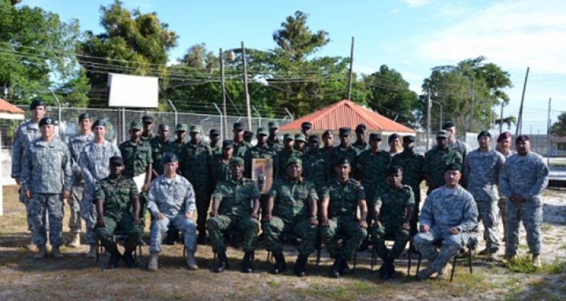 U.S. and GDF Special Forces during the month-long training exercise (US Embassy photo)