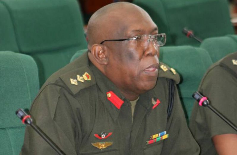 Quartermaster, Colonel Paul Arthur, speaks at the PAC on Monday