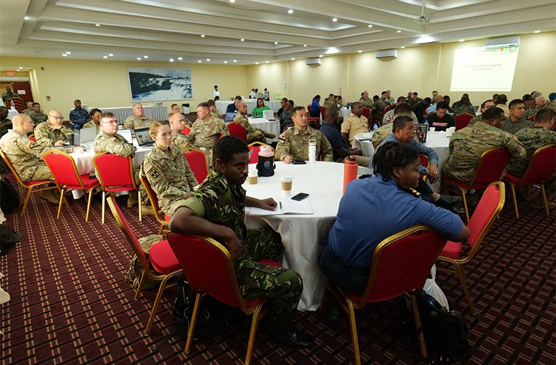A section of the gathering for the Final Planning Conference of Exercise Tradewinds 2023