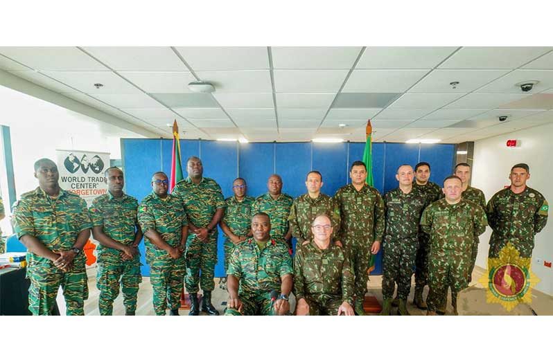 Senior officers of the Guyana Defence Force (GDF) and the Brazilian Army gathered at the World Trade Center Georgetown on Wednesday for the opening of the 28th Regional Meeting of Military Exchange
