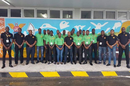 The GDF participating team led by Major Eon Murray