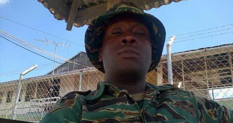 Private Dellon Sancho who met his death when the boat he was in capsized in the New River