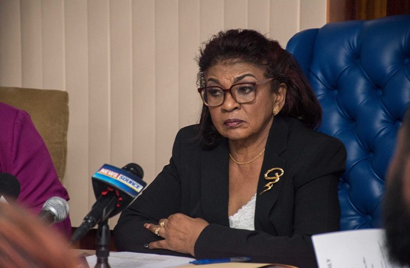 GECOM Chairperson Justice (ret'd) Claudette Singh