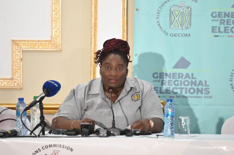 GECOM’s public relations officer, Yolanda Ward (Delano Williams photo)