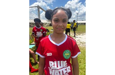 Ronessa Stellingburg scored in both games for Christianburg Wismar Secondary