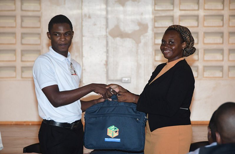 Jameel Jacobs, one of the two recipients of the bursary