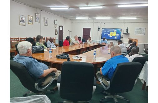 GLDA Chief Executive Officer, Dr. Dwight Walrond, accompanied by senior management officials, met with representatives from the University of Guyana, the University of Florida, and the University of Georgia to discuss potential collaborative initiatives