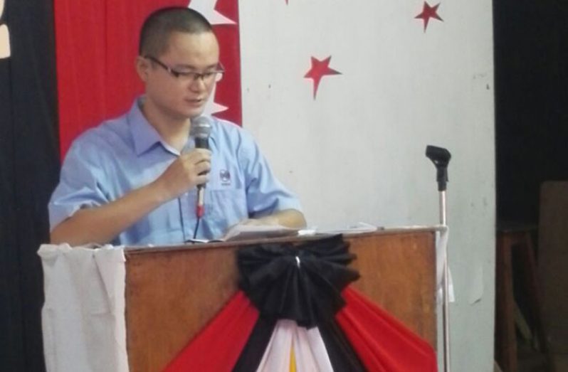 Bosai General Manager, Eric Yu giving his remarks