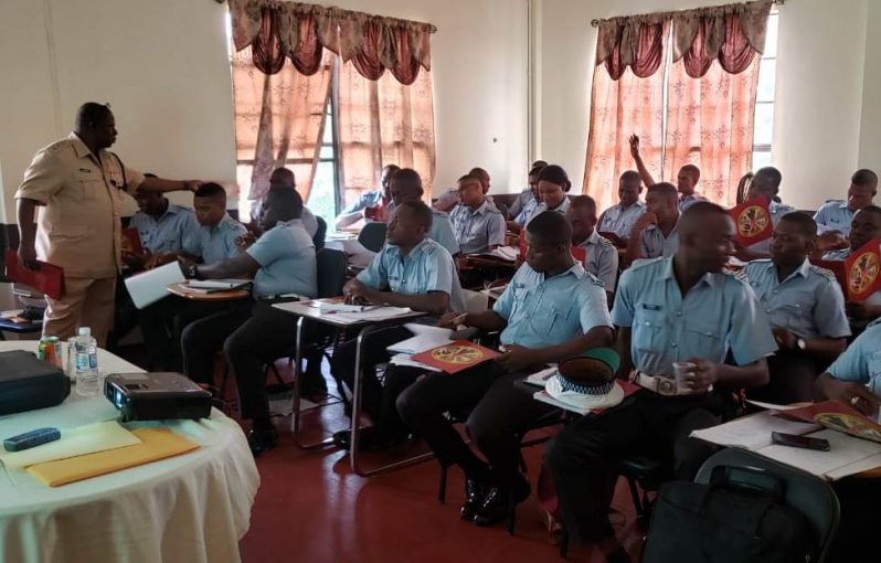 Participants during the training exercise.