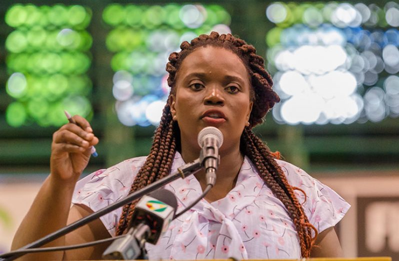 Representative of the Guyana National Youth Council (GNYC), Dr. Shonette Waterman
