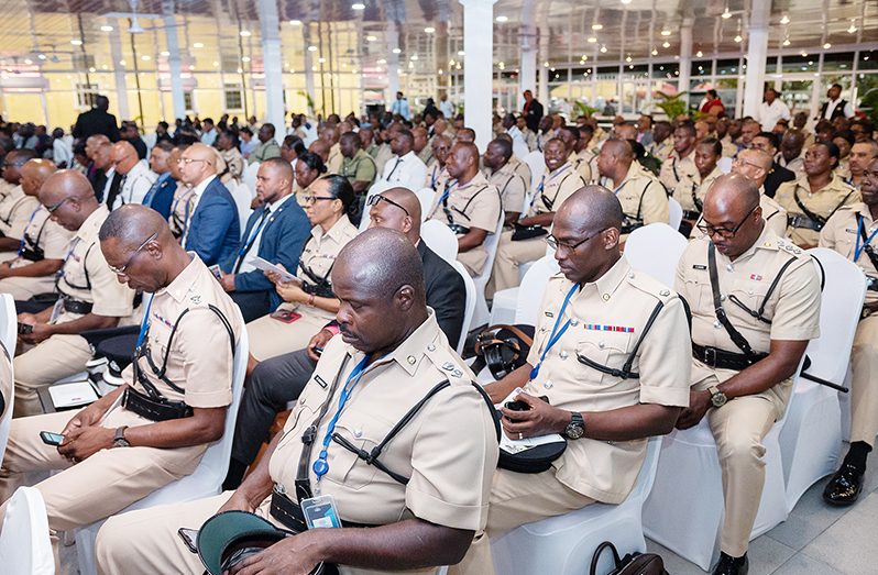 The nation should be proud of the advancements and achievements within the Guyana Police Force (GPF), President Dr Irfaan Ali has said (Delano Williams photos)