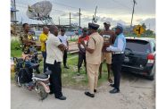 Activities by the Guyana Police Force included a roadside lecture promoting traffic safety