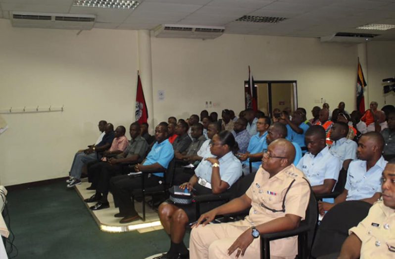 Several drivers gathered at the Officers’ Training Centre for the symposium