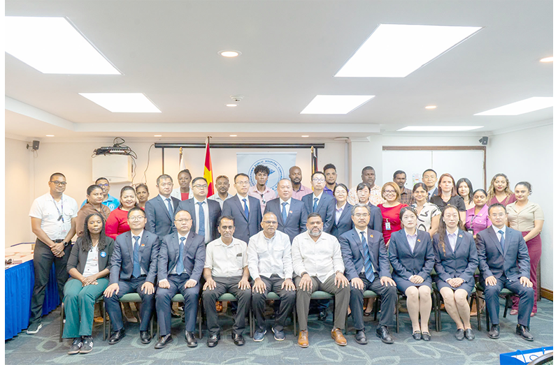 The transition was marked by a farewell and welcome ceremony at the Cara Lodge, attended by Minister of Health Dr. Frank Anthony, GPHC Chief Executive Officer Robbie Rambarran, Director of Medical and Professional Services (ag) Dr. David Samaroo, representatives of the Embassy of the People’s Republic of China, senior hospital officials, and healthcare workers who collaborated with the outgoing team