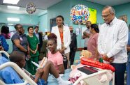 Minister of Health, Dr Frank Anthony, visited the recovering children at the hospital’s Paediatric High Dependency Unit, where he met with the patients and their families and received updates on their recovery