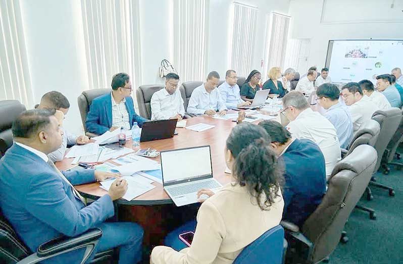 Minister of Public Utilities and Aviation, Deodat Indar, led the engagement, which also included GPL’s Team Leader of the Executive Management Committee, Kesh Nandlall, and Deputy Chief Executive Officer, Bharat Harjohn