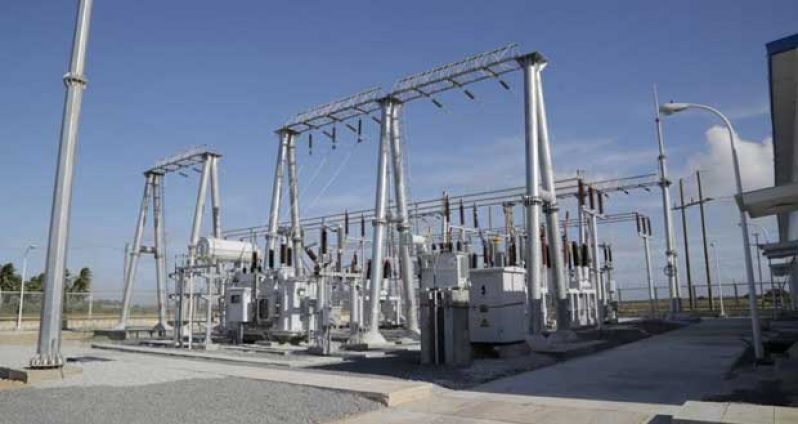 The just completed new GPL Substation at Columbia/Mahaicony