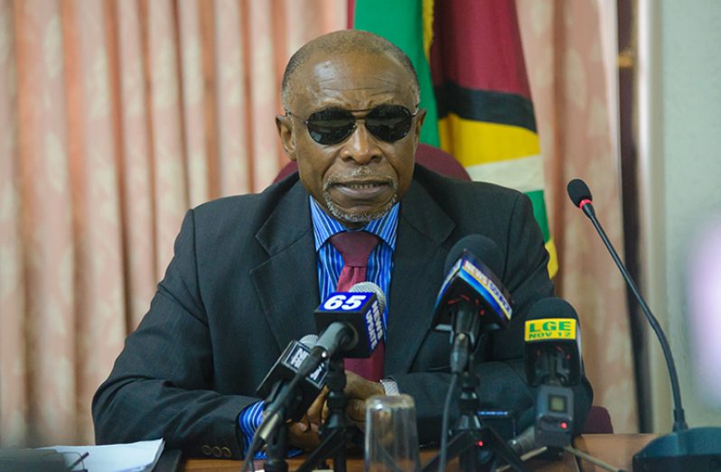 Vice President and Minister of Foreign Affairs, Carl Greenidge 
Photo by Delano Williams