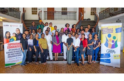 Attendees and representatives from GGI and GRPA Peer Educator training at the Grand Coastal Hotel