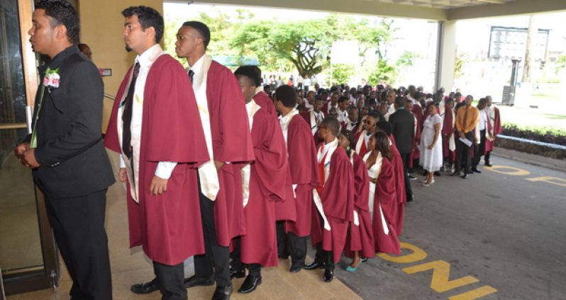 A section of the GTI graduating batch of students who received certification