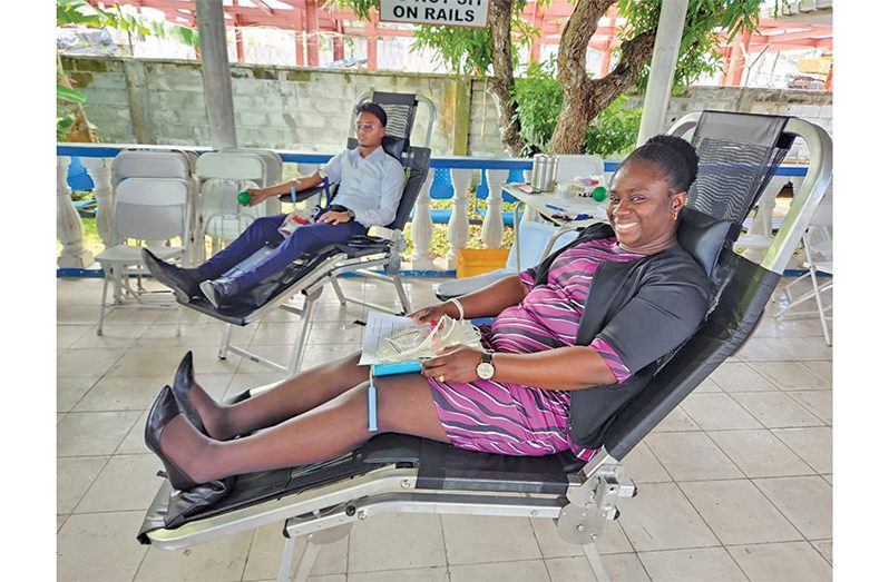 Persons who donated blood at the health fair