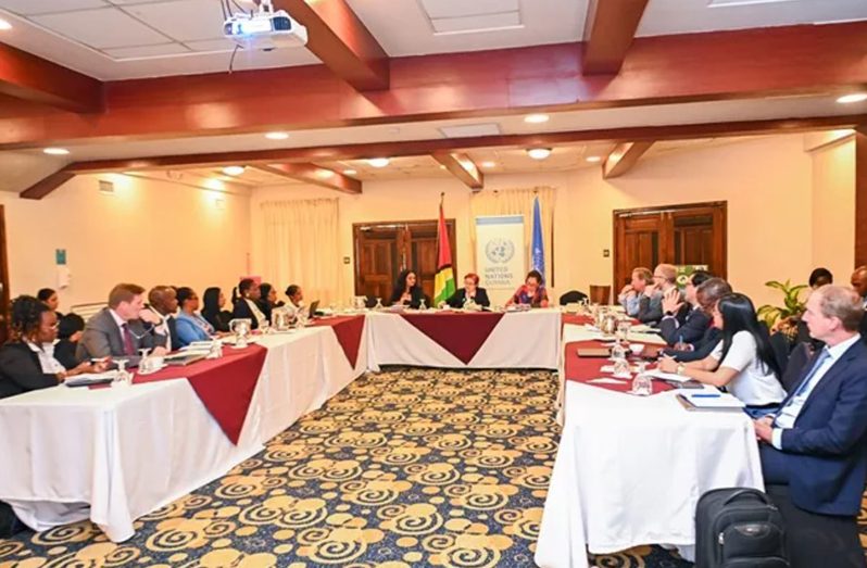 The Government of Guyana (GOG) and the United Nations (UN) System on Monday held their annual meeting at the Herdmanston Lodge, Georgetown