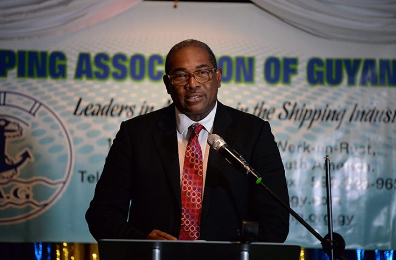 GOGA Director Nigel Hughes addressing the SAG Annual Gala and Dinner
