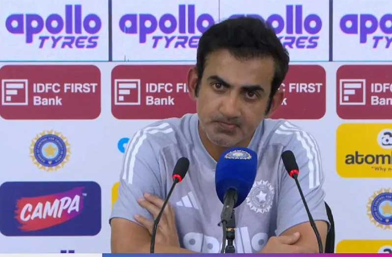 India’s head coach, Gautam Gambhir