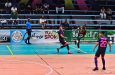 Action in the ongoing One Guyana National Futsal Championships