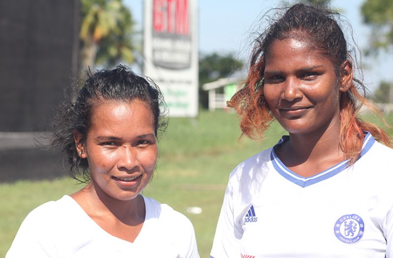 Mona Adrian (left) and Shelini Hoosain bowled well for Swan