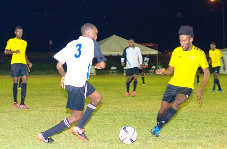 Part of the action between Camptown FC and Buxton Stars. (Delano Williams Photo)
