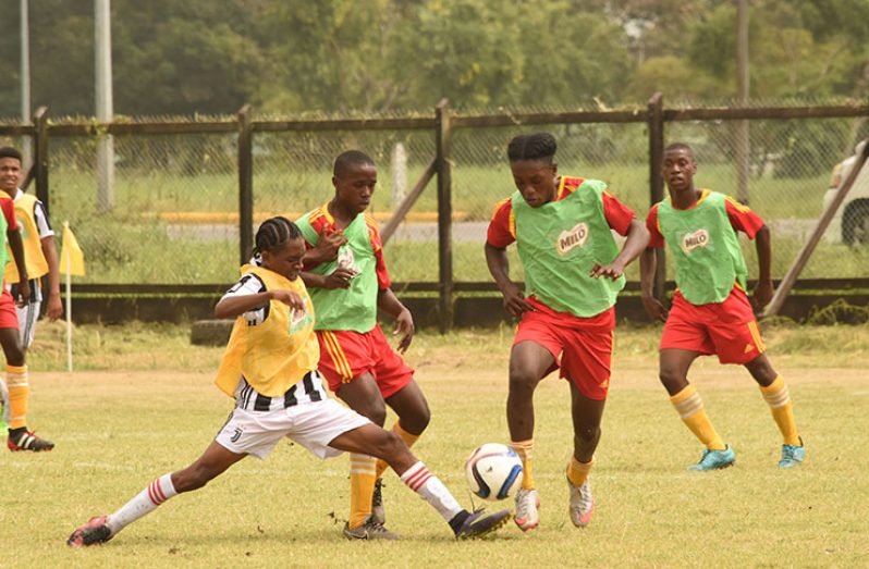 Milo Schools Football returns to action today at the Ministry of Education Ground (Adrian Narine Photo)