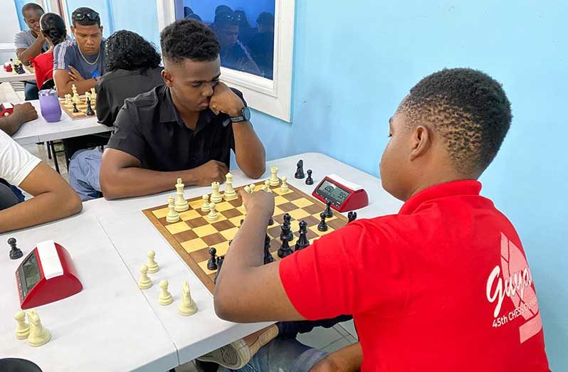Action in the End of Year Rapid and Blitz Chess Competitions