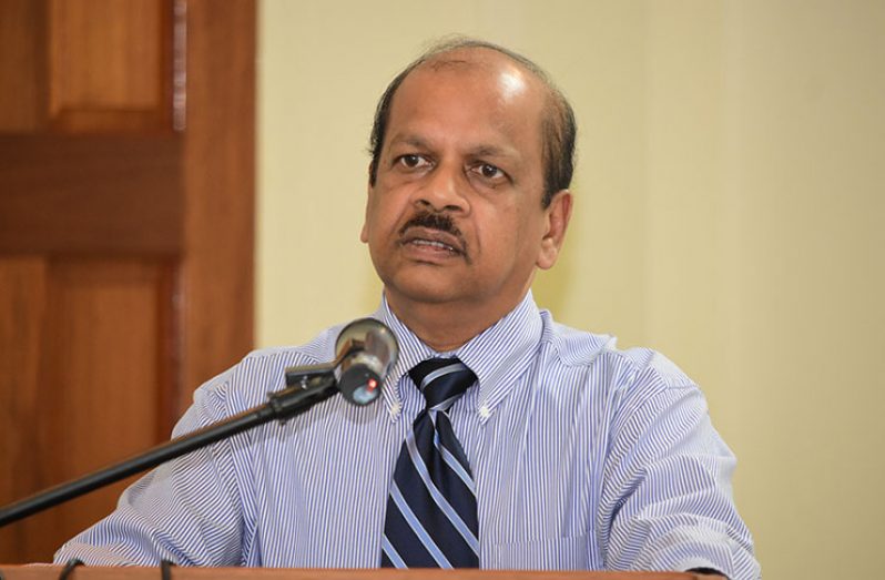 Governor of the Bank of Guyana (Bog), Dr. Gobind Ganga