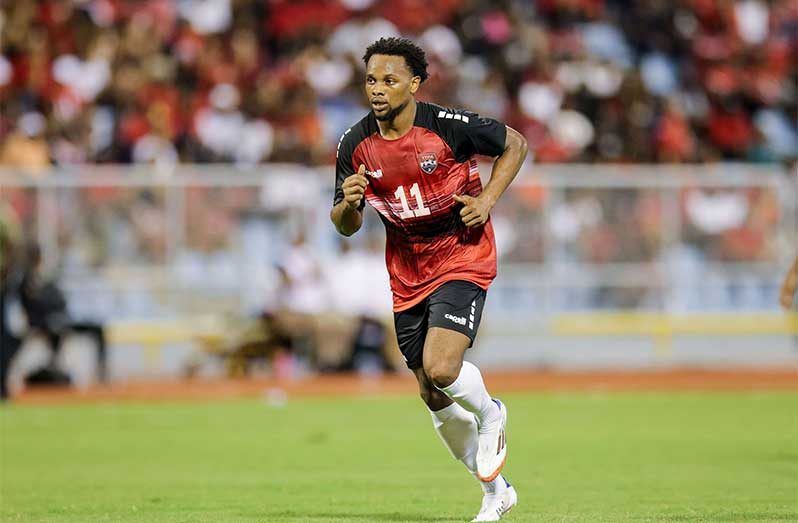 Levi Garcia scored for T&T against Costa Rica in their final match of the second round (Trinidad Guardian picture)