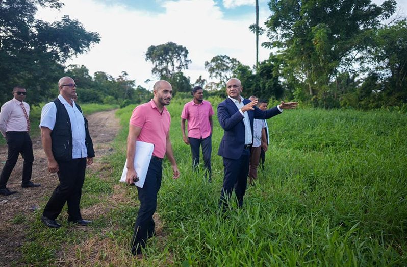 PPP General Secretary Bharrat Jagdeo during a recent press visit to the Botanical Gardens