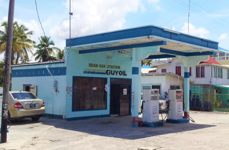 The gas station that was robbed last Friday