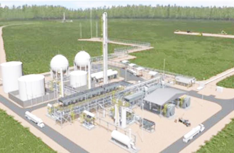 Preliminary artist’s impression of the natural gas plant (Source: EEPGL)