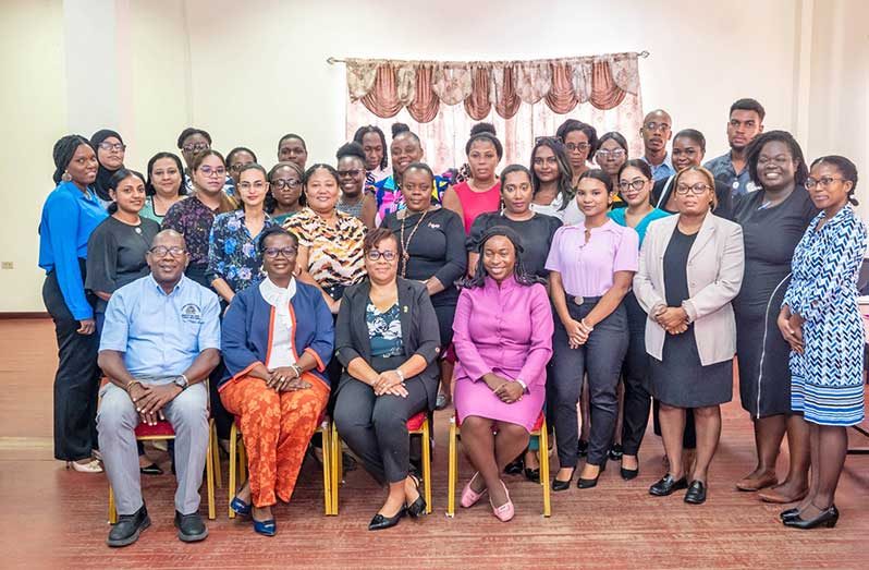 School counsellors and welfare officers participate in a restorative justice training session aimed at transforming Guyana's justice and education systems