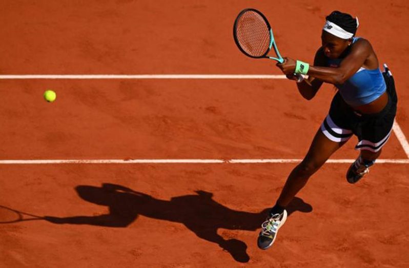 Teenager Gauff reached the French Open quarter-finals for the third consecutive year.
