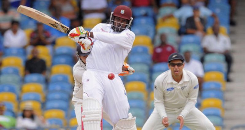 West Indies talismanic opener Chris Gayle has played less than half of West Indies' Tests over the last five years. (Photo courtesy WICB)