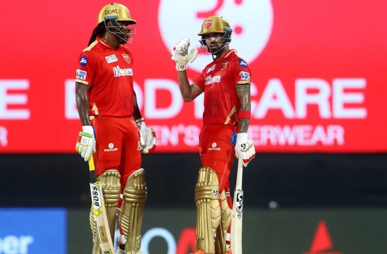 Chris Gayle and KL Rahul put on 79 together off 62 balls. (BCCI/IPL)
