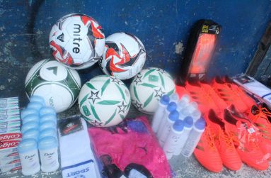 Some of the gear donated by Shahab Hack